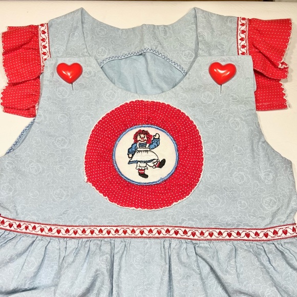 Vintage Handmade Raggedy Ann Jumpsuit Outfit - Picture 4 of 12